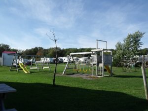 Image of the playground at Harbour Light Campground, Pictou NS.