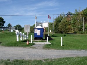 Image of the propane station at Harbour Light Campground, Pictou NS.